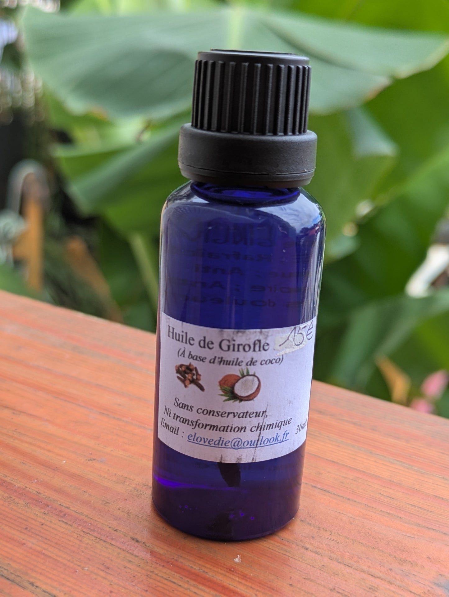 Huile de Girofle avec Base Huile de Coco