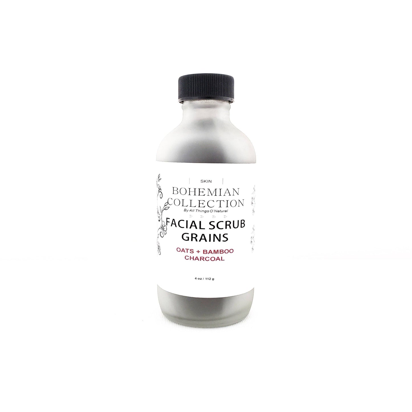 Facial scrub grains à l'avoine et au charbon de bambou