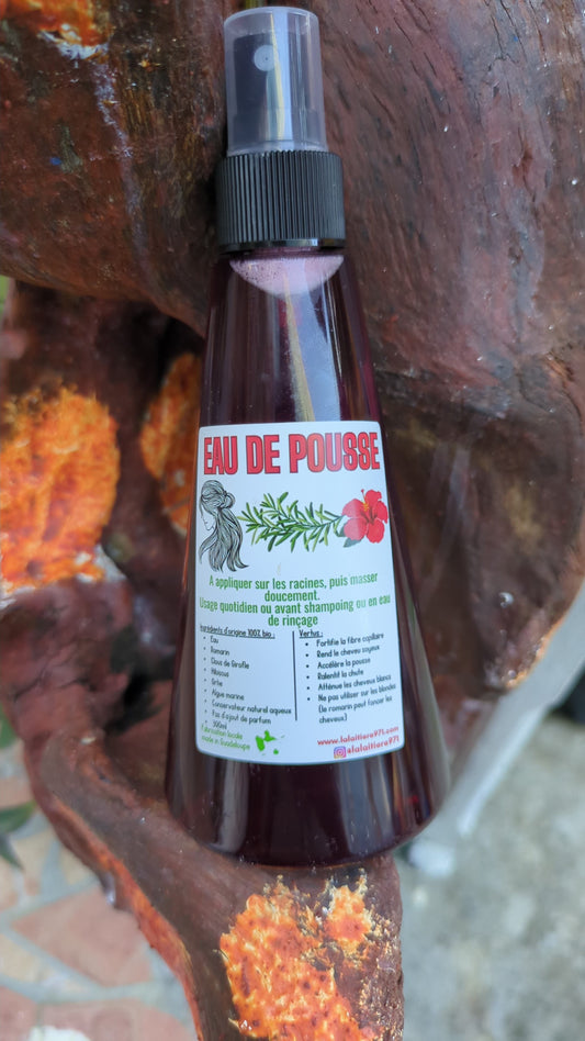 Eau de pousse capillaire enrichie au romarin