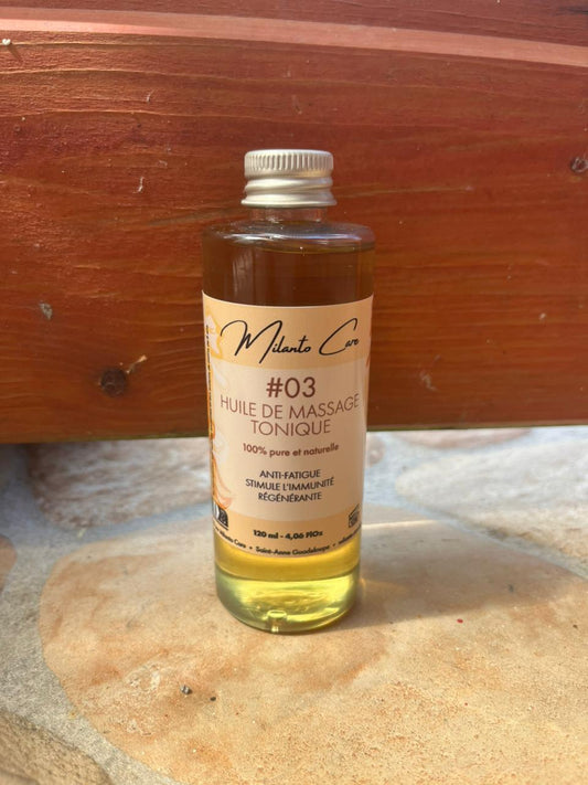 Huile de massage tonique 120ml
